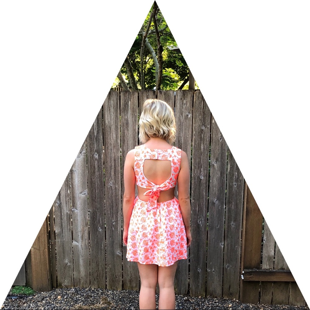 ASOS petite tie back open sided sundress
